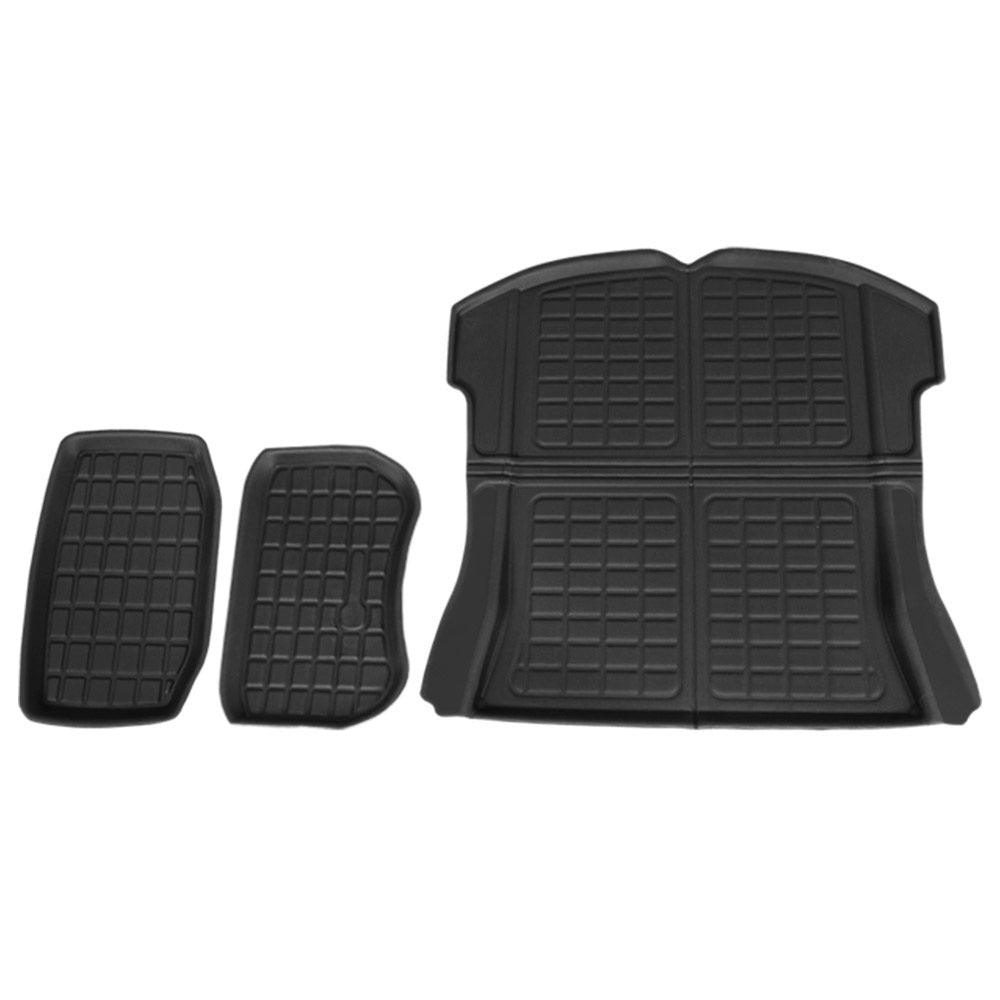 Buy 3PCS Car Rear Front Cargo Trunk Toolbox Luggage Rubber Mats for Tesla Model 3 2021-2022 discounted | Products On Sale Australia