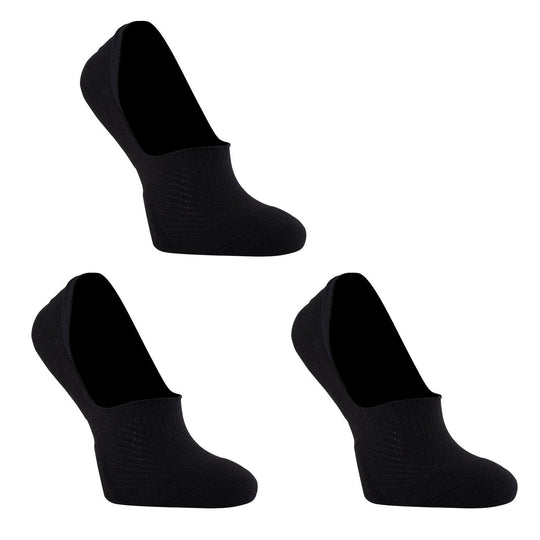 Buy 3X Rexy Cushion No Show Ankle Socks Large Non-Slip Breathable BLACK discounted | Products On Sale Australia