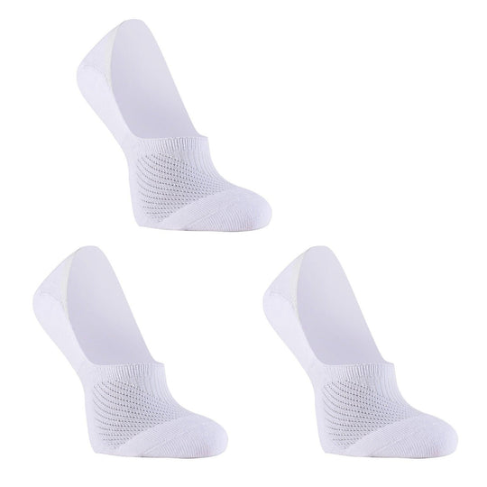 Buy 3X Rexy Cushion No Show Ankle Socks Large Non-Slip Breathable WHITE discounted | Products On Sale Australia