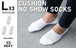 Buy 3X Rexy Cushion No Show Ankle Socks Large Non-Slip Breathable WHITE discounted | Products On Sale Australia