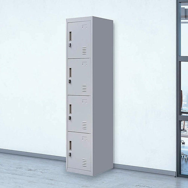 Buy 4-Door Vertical Locker for Office Gym Shed School Home Storage discounted | Products On Sale Australia