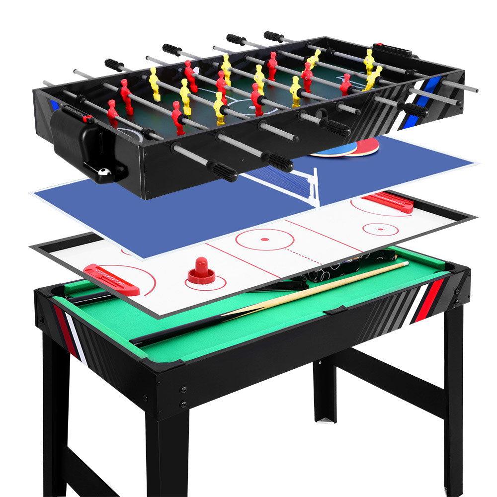 Buy 4-in-1 Games Table Soccer Foosball Pool Table Tennis Air Hockey Home Party Gift discounted | Products On Sale Australia