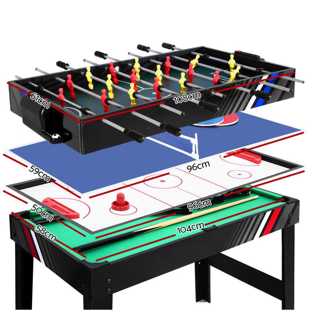 Buy 4-in-1 Games Table Soccer Foosball Pool Table Tennis Air Hockey Home Party Gift discounted | Products On Sale Australia