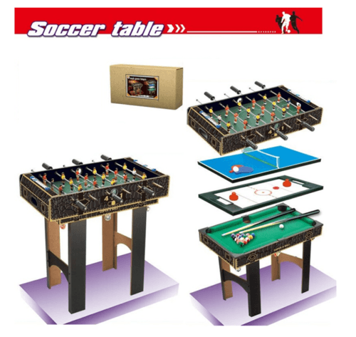 Buy 4 in 1 Soccer Table Foosball Pool Hockey Table Tennis for Kids 3+ discounted | Products On Sale Australia