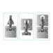 Buy 4 Pcs Kitchen Cupboard Door Cabinet Hinges Repair Plate Brackets Kit Fixing Screws discounted | Products On Sale Australia