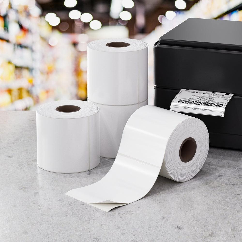 Buy 4 Rolls Direct Thermal Labels Paper Printer Paper BarcodeÂ Shipping Stickers discounted | Products On Sale Australia