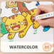 Buy 44cm*10m Kids Drawing Roll Color Filling Paper Graffiti Scroll Coloring Paper Toy(Style 02:5 themes) | Products On Sale Australia