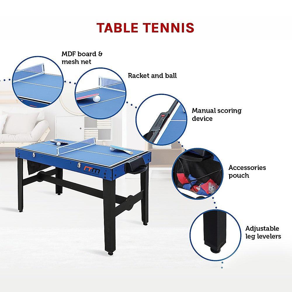 Buy 4FT 12-in-1 Combo Games Tables Foosball Soccer Basketball Hockey Pool Table Tennis discounted | Products On Sale Australia