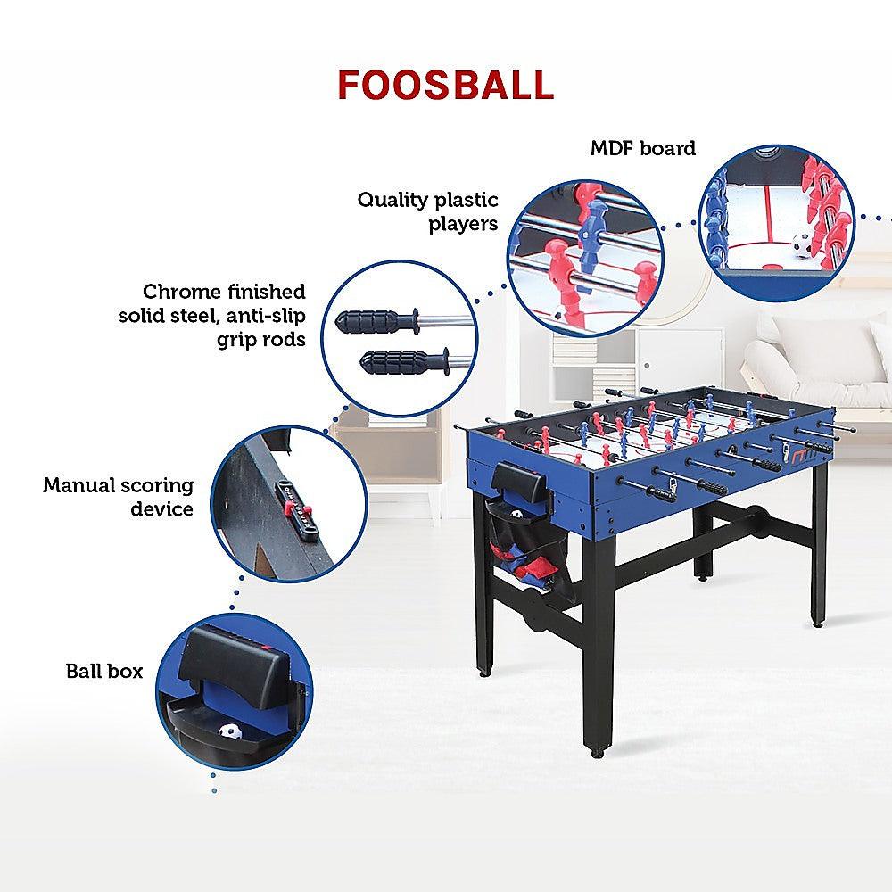 Buy 4FT 12-in-1 Combo Games Tables Foosball Soccer Basketball Hockey Pool Table Tennis discounted | Products On Sale Australia