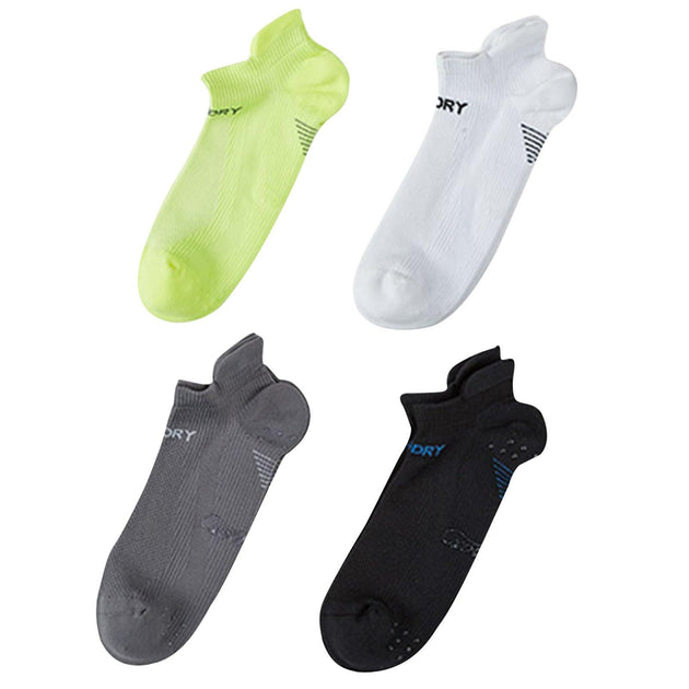 Buy 4X Rexy Seamless Sport Sneakers Socks Large Non-Slip Heel Tab MULTI COLOUR discounted | Products On Sale Australia