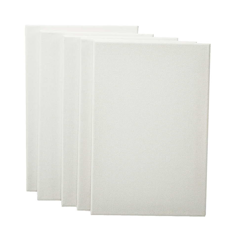 Buy 5 pack of 20x30cm Artist Blank Stretched Canvas Canvases Art Large White Range Oil Acrylic Wood discounted | Products On Sale Australia