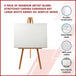 Buy 5 pack of 50x60cm Artist Blank Stretched Canvas Canvases Art Large White Range Oil Acrylic Wood discounted | Products On Sale Australia