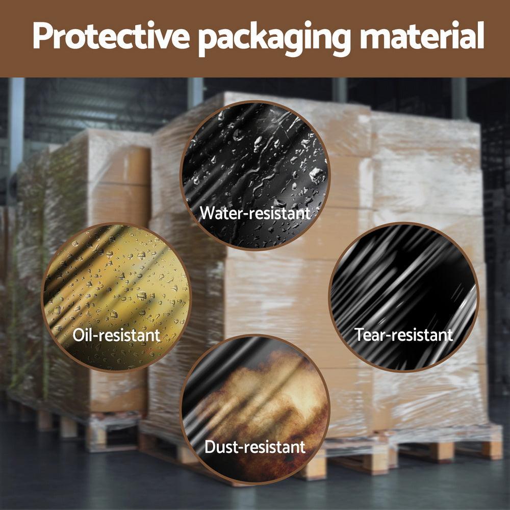 Buy 500mm x 400m Stretch Film Pallet Shrink Wrap 1 Roll Package Use Plastic Black discounted | Products On Sale Australia