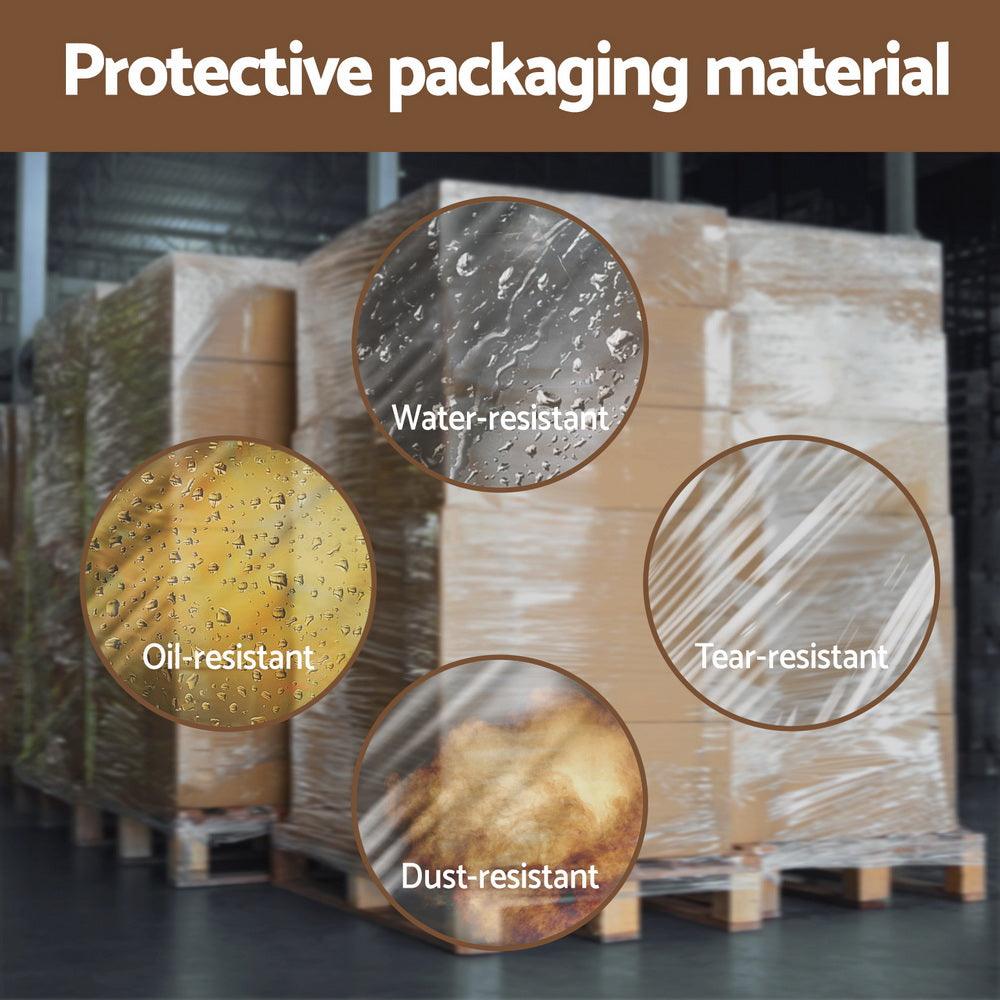 Buy 500mm x 400m Stretch Film Pallet Shrink Wrap 1 Roll Package Use Plastic Clear discounted | Products On Sale Australia