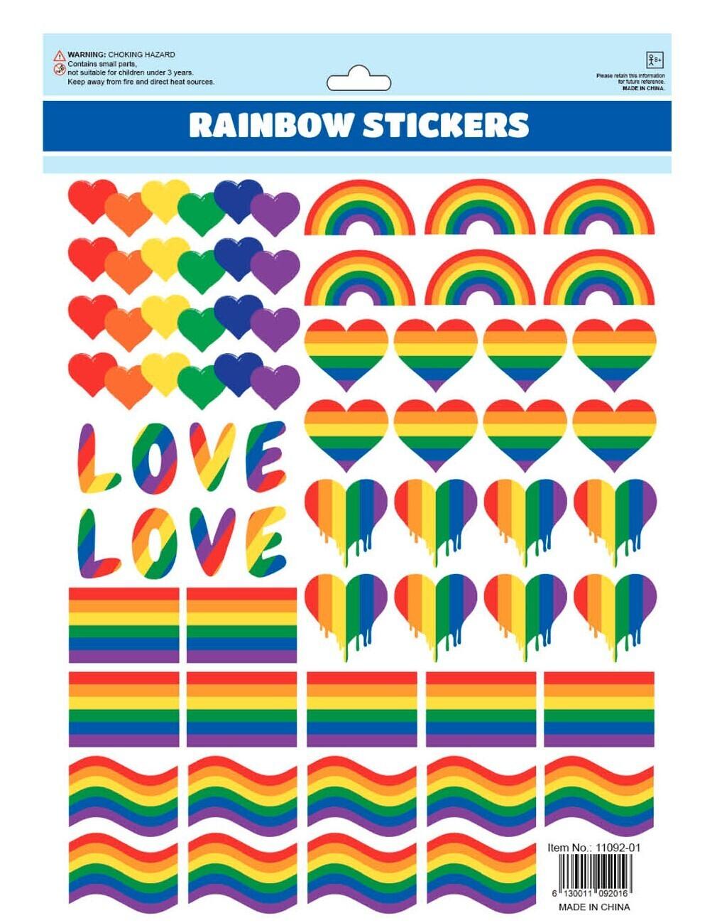 Buy 50pcs LGBT Rainbow Stickers Love Heart Funny Skateboard Laptop Vinyl Decal discounted | Products On Sale Australia