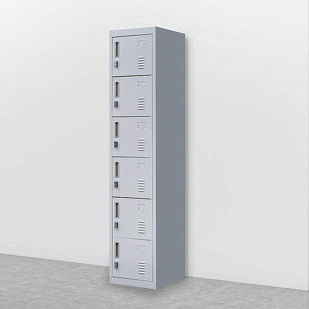 6-Door Locker for Office Gym Shed School Home Storage Products On Sale Australia | Furniture > Office Category