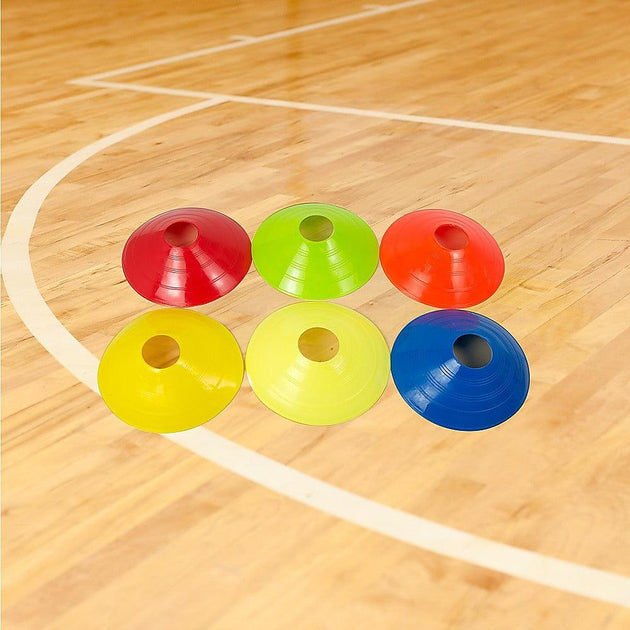 60 Pack Sports Training Discs Markers Cones Soccer AFL Exercise Personal Fitness Products On Sale Australia | Baby & Kids > Toys Category