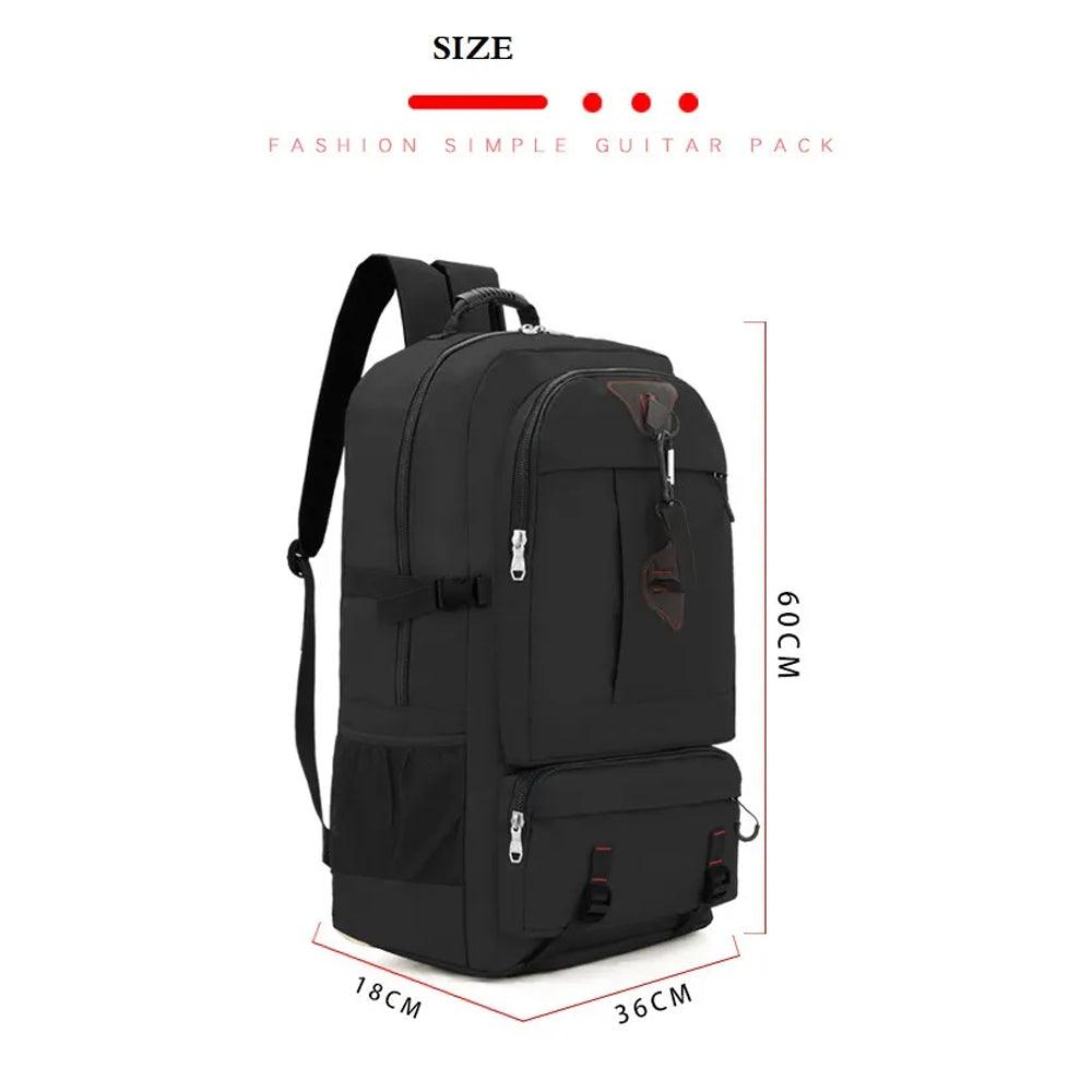 Buy 60L Travel Boarding Backpack Outdoor Trekking Luggage Hiking Camping Rucksack Large Capacity Storage Backpack(Black) discounted | Products On Sale Australia