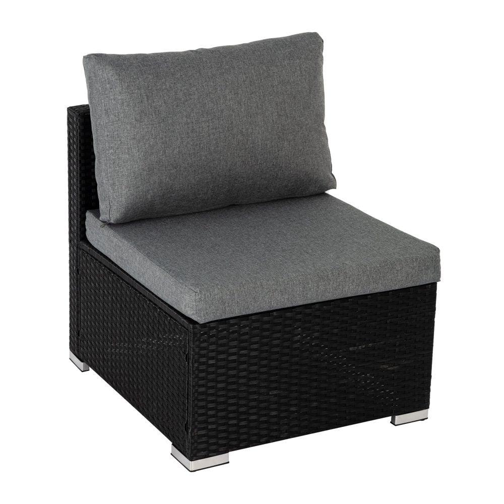 Buy 6PCS Outdoor Modular Lounge Sofa Coogee-Black discounted | Products On Sale Australia