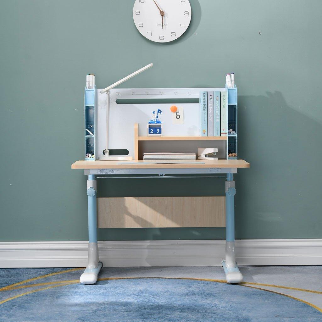 Buy 80cm Height Adjustable Children Kids Ergonomic Study Desk Only Blue discounted | Products On Sale Australia