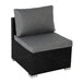 Buy 8PCS Outdoor Furniture Modular Lounge Sofa Lizard-Black discounted | Products On Sale Australia