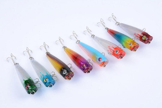 Buy 8X 6.5cm Popper Poppers Fishing Lure Lures Surface Tackle Fresh Saltwater discounted | Products On Sale Australia