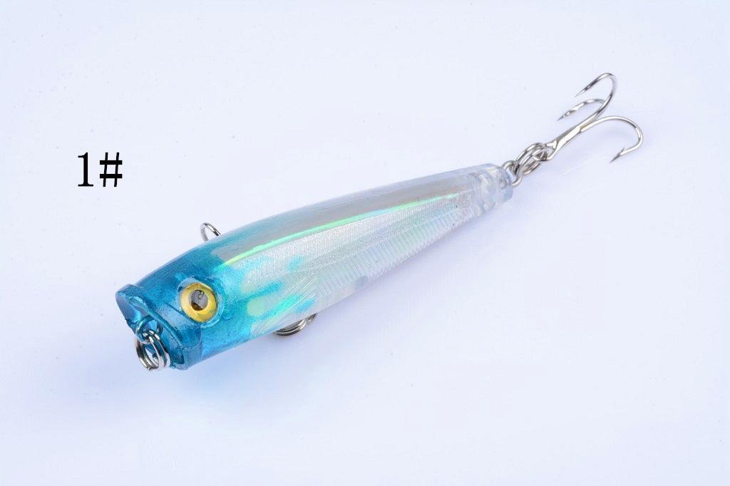 Buy 8X 6.5cm Popper Poppers Fishing Lure Lures Surface Tackle Fresh Saltwater discounted | Products On Sale Australia