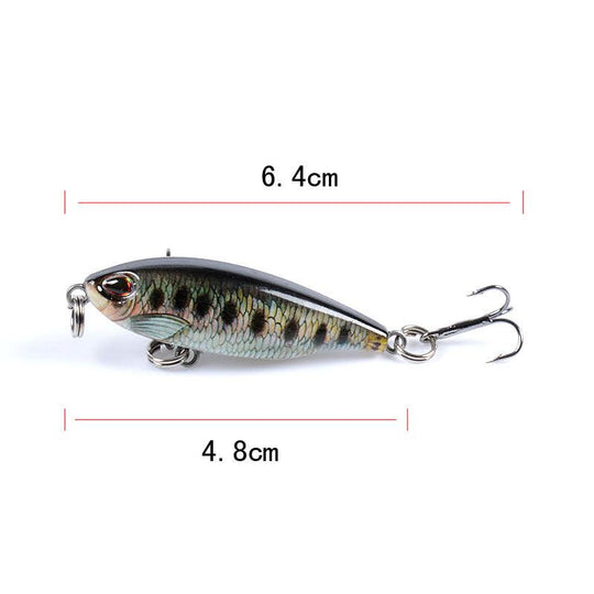 Buy 8x Popper Poppers 4.8cm Fishing Lure Lures Surface Tackle Fresh Saltwater discounted | Products On Sale Australia