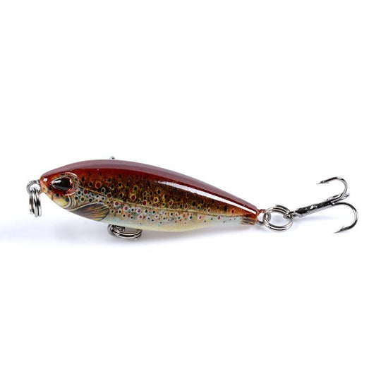 Buy 8x Popper Poppers 4.8cm Fishing Lure Lures Surface Tackle Fresh Saltwater discounted | Products On Sale Australia