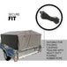 Buy 8X5 BOX TRAILER CAGE CANVAS COVER (600mm) Thick Rip Resistant Waterproof discounted | Products On Sale Australia