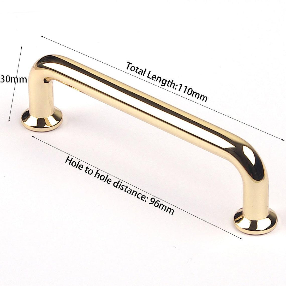 Buy 96mm Polished gold Furniture Kitchen Bathroom Cabinet Handles Drawer Bar Handle Pull Knob discounted | Products On Sale Australia