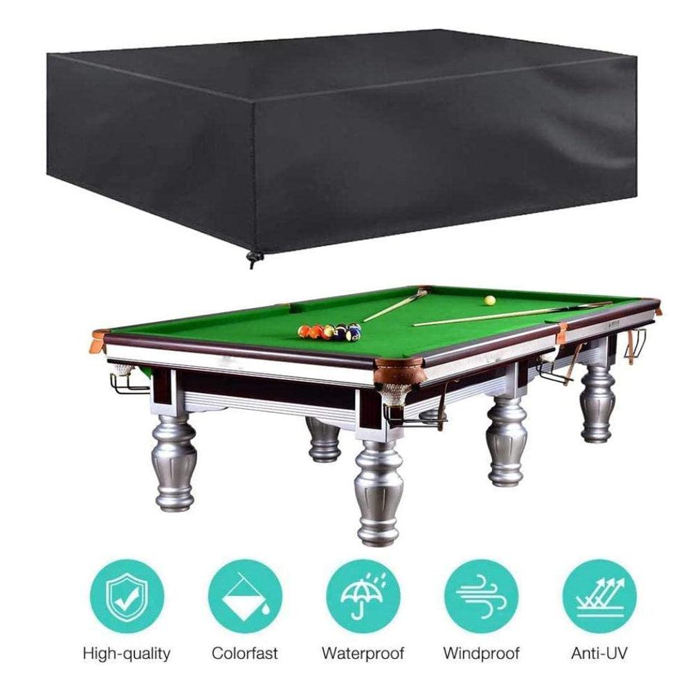 Buy 9FT Outdoor Pool Snooker Billiard Table Cover Polyester Waterproof Dust Cap discounted | Products On Sale Australia