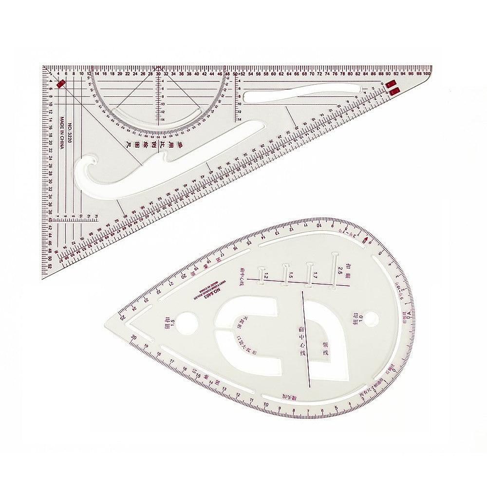 Buy 9pc French Curve Ruler Set DIY Sewing Pattern Measuring Tool for Dressmaker discounted | Products On Sale Australia