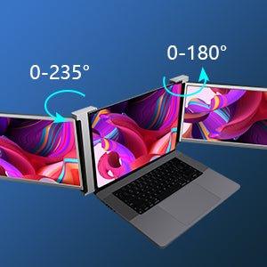 Buy 15 Inch Triple Portable Monitor FOPO FHD 1080P HDR IPS Laptop Monitor Screen Extender for Dual Monitor Display, for 15"-17" Laptops & Switch/Xbox/Phone Support Windows/MAC System Type-C/HDMI Port discounted | Products On Sale Australia