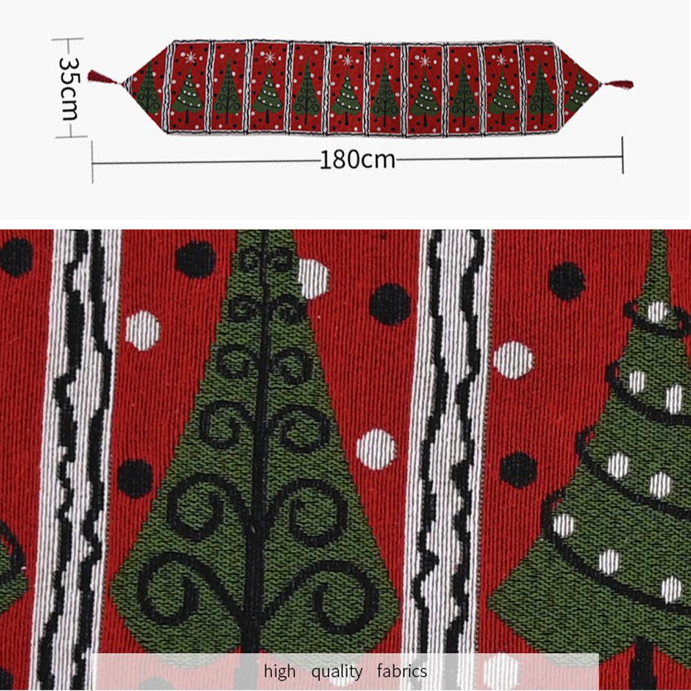 Buy Christmas Table Runner thickened knitted Dining Tablecloth Xmas Party Decor(Santa Claus) discounted | Products On Sale Australia