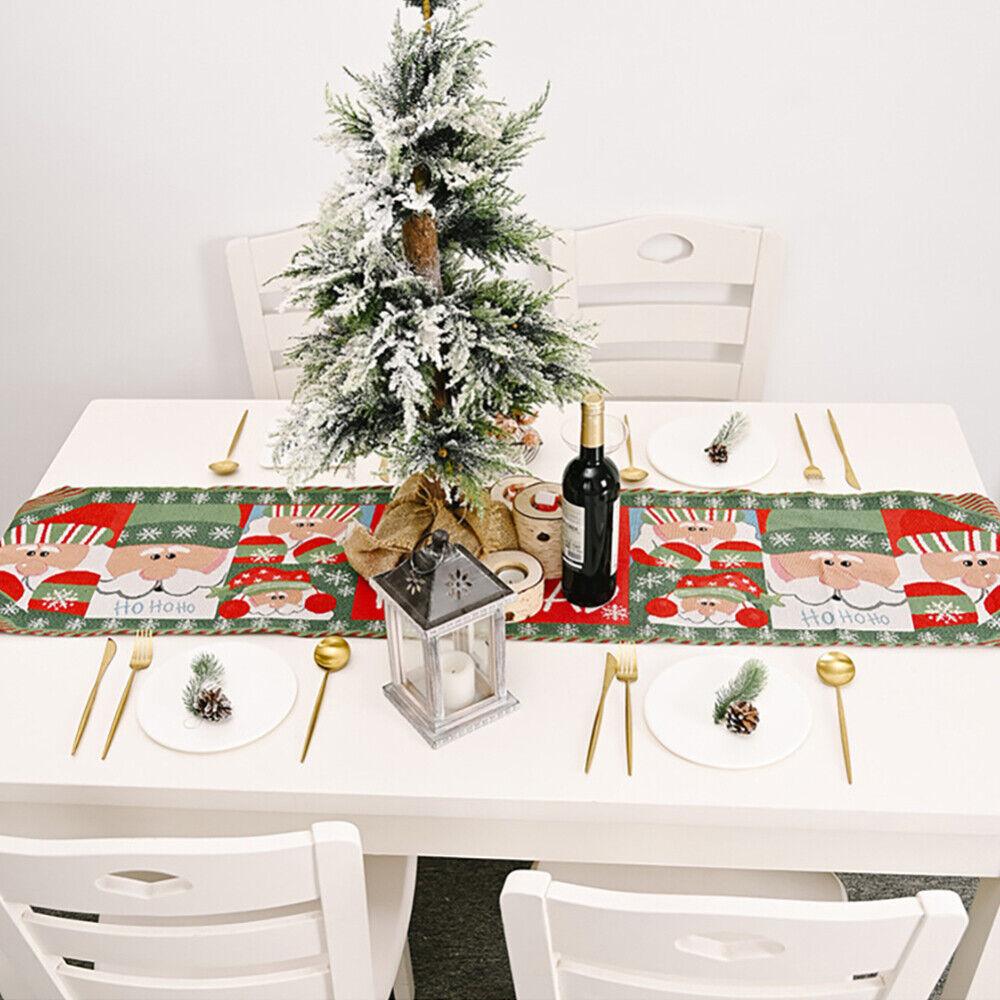 Buy Christmas Table Runner thickened knitted Dining Tablecloth Xmas Party Decor(Santa Claus) discounted | Products On Sale Australia