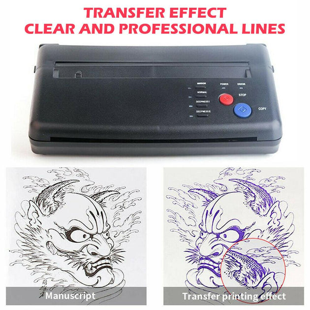 Buy ABS Tattoo Transfer Copier Printer Machine Thermal Stencil Paper Body Art Maker discounted | Products On Sale Australia