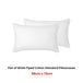 Buy Accessorize Pair of White Piped Hotel Deluxe Cotton Standard Pillowcases discounted | Products On Sale Australia