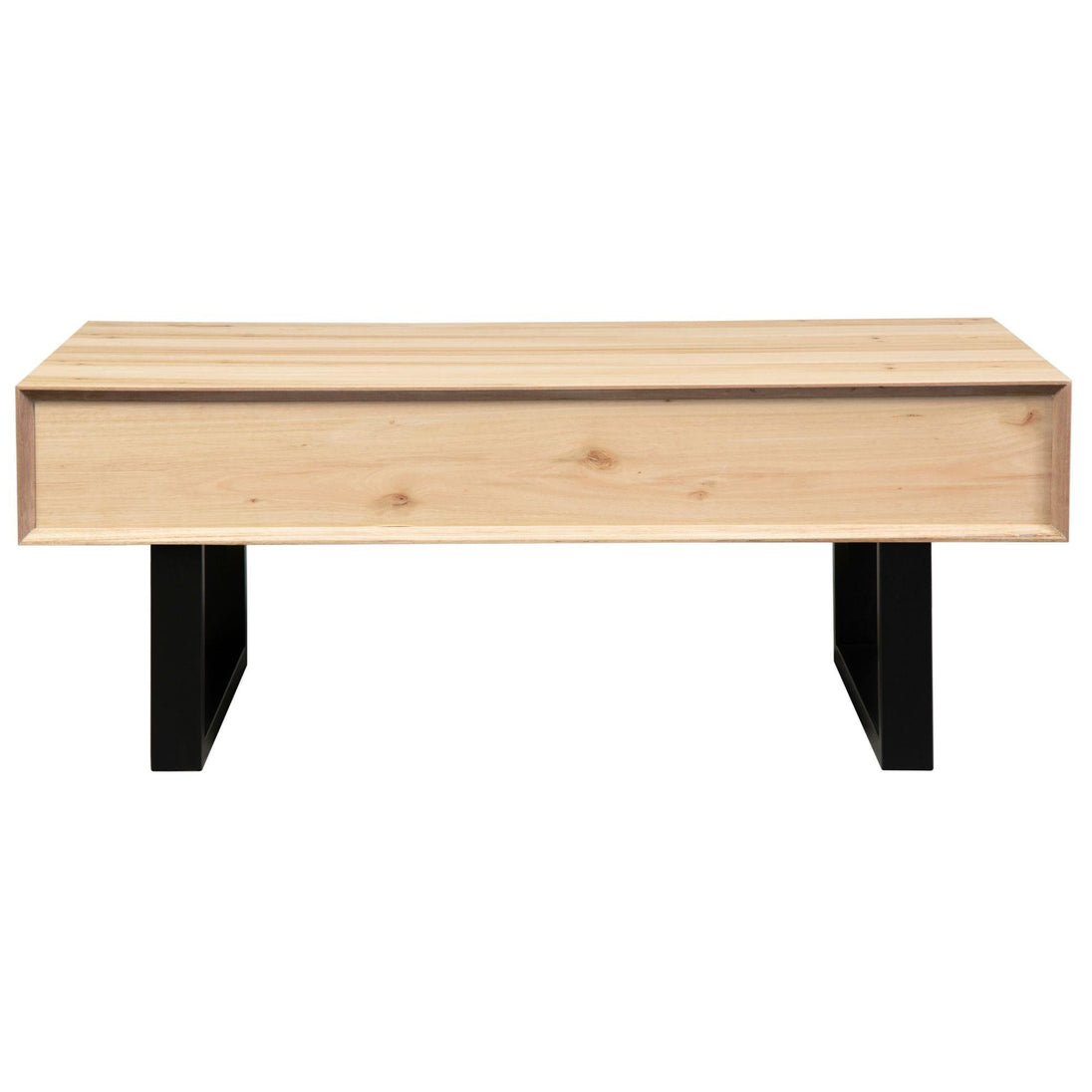 Buy Aconite Coffee Table 120cm 2 Drawers Solid Messmate Timber Wood - Natural discounted | Products On Sale Australia