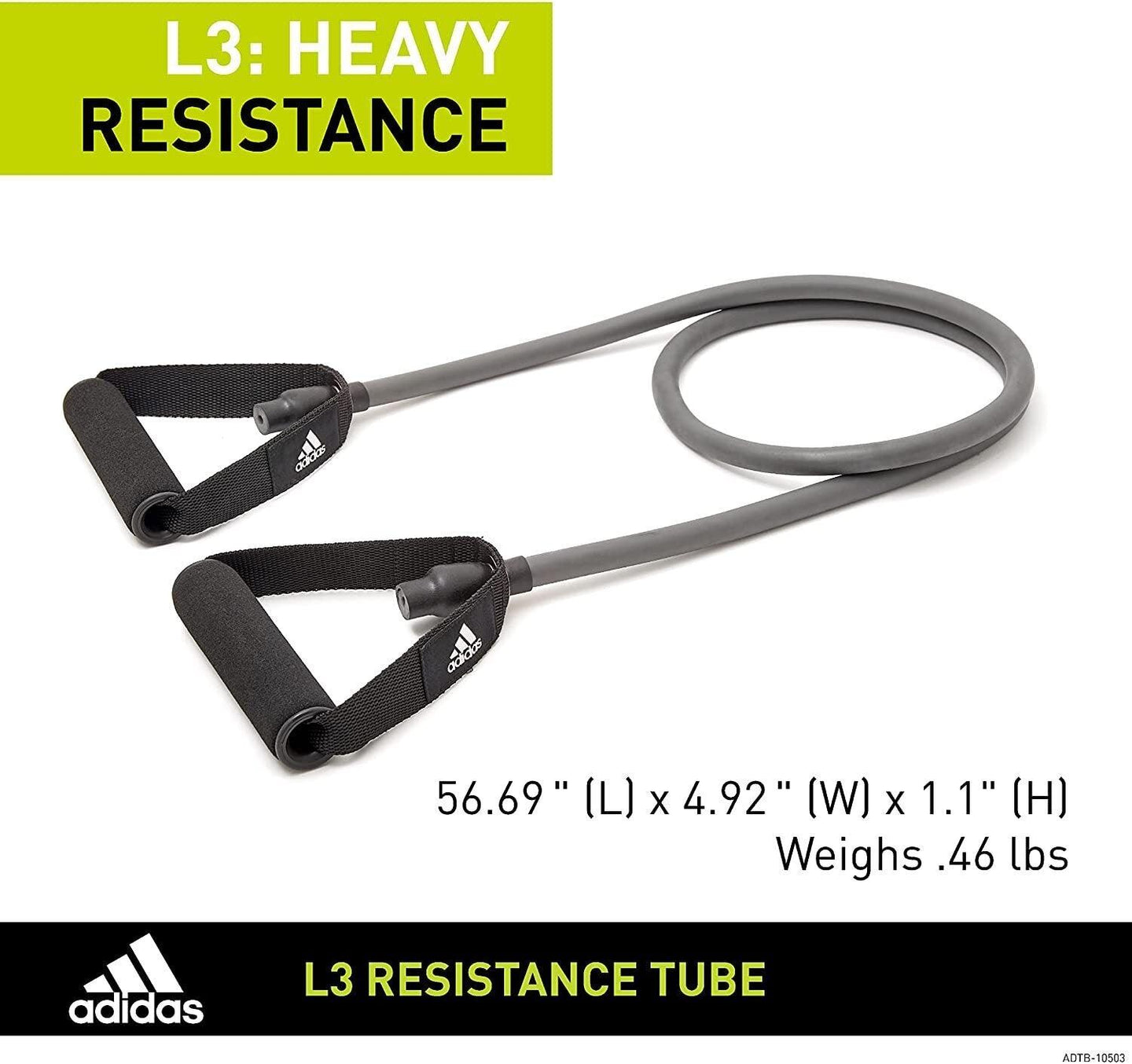 Buy Adidas Resistance Tube Level 3 Elastic Bands Gym Fitness Yoga Workout Strap discounted | Products On Sale Australia