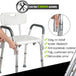 Buy Adjustable Medical Shower Chair Portable Stool Mobility bathtub chair discounted | Products On Sale Australia