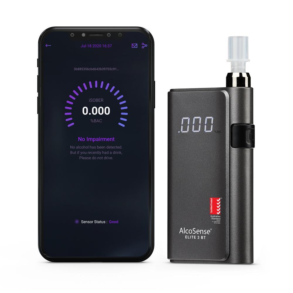 Buy AlcoSense ® Elite 3 BT Personal Breathalyser With Bluetooth Mobile App AS3547 Certified discounted | Products On Sale Australia