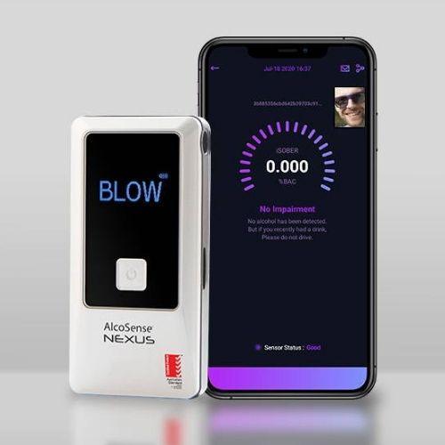 Buy Alcosense® Nexus Personal Breathalyser With Bluetooth Mobile App AS3547 Certified discounted | Products On Sale Australia