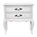 Buy Alice Bedside Table 2 Drawers Storage Cabinet Side End Tables Distressed White discounted | Products On Sale Australia