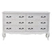 Buy Alice Dresser 6 Chest of Drawers Storage Cabinet Distressed White discounted | Products On Sale Australia