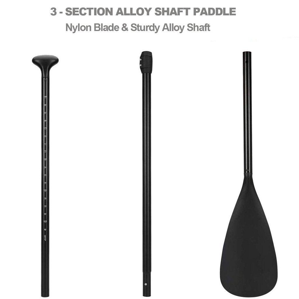 Buy Alloy Adjustable 2-part SUP Paddle Stand Up Paddle Board Edge Guard 160-215cm Double discounted | Products On Sale Australia