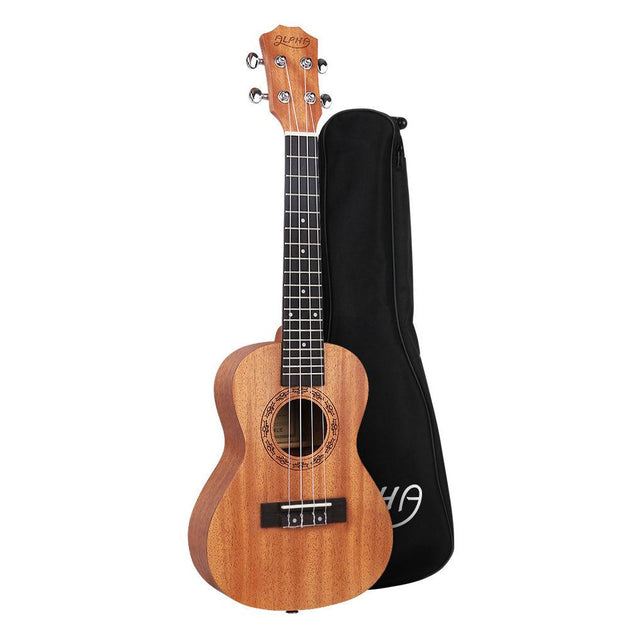 Buy Alpha 26" Ukulele Natural Mahogany Tenor Beginner Gift w/ Carry Bag discounted | Products On Sale Australia