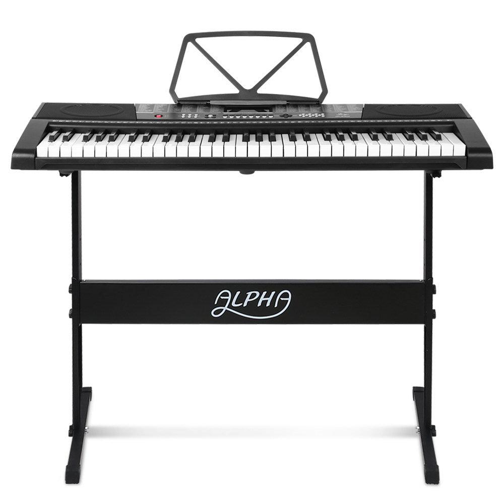 Buy Alpha 61 Keys Electronic Piano Keyboard Digital Electric w/ Stand Sound Speaker discounted | Products On Sale Australia