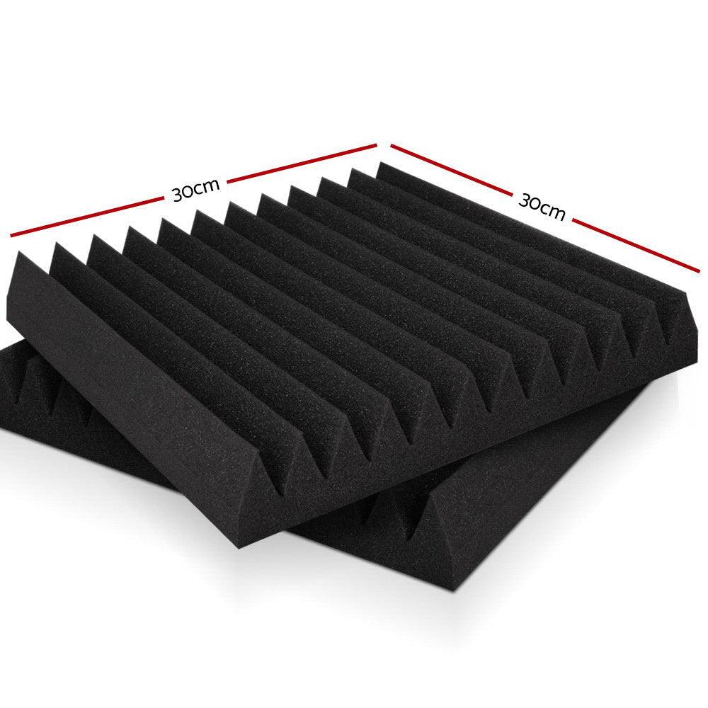 Buy Alpha Acoustic Foam 60pcs 30x30x5cm Sound Absorption Proofing Panel Studio Wedge discounted | Products On Sale Australia