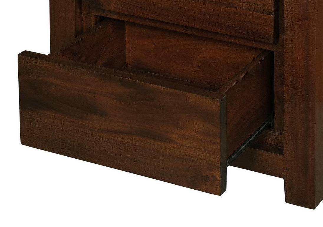 Buy Amsterdam 2 Drawer Bedside Table (Mahogany) discounted | Products On Sale Australia